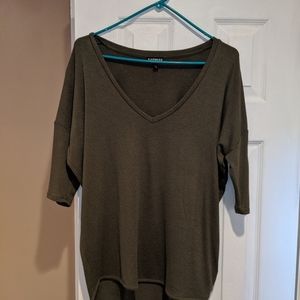 Women's Express Olive green sweater